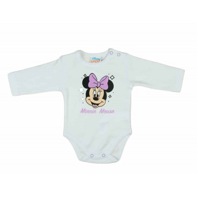 Hosszú ujjú baba body Minnie egér mintával