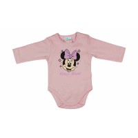 Hosszú ujjú baba body Minnie egér mintával