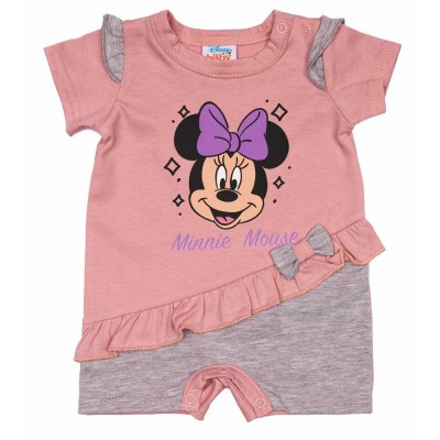 Rövid ujjú baba napozó Minnie egér mintával