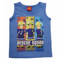 Pamut kisfiú nyári trikó Sam a tűzoltó mintával