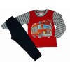 2 részes kisfiú pizsama tűzoltó mintával