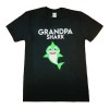 Rövid ujjú férfi póló cápás mintával Grandpa shark felirattal