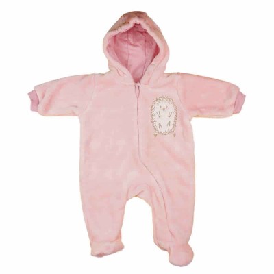 Wellsoft kapucnis baba overál  süni mintával Wellsoft kapucnis baba overál  süni mintával