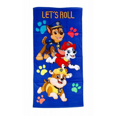 Paw Patrol-Mancs őrjárat mintás fiú törölköző