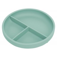 FreeON osztott szilikon tányér-green