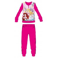 Disney Hercegnők polár pizsama - téli vastag gyerek pizsama - pink - 122