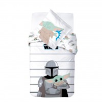 Csillagok Háborúja Baba YODA 100% pamut ágyneműgarnitúra 140x200cm ágyneműhuzat + 70x90cm párnahuzat