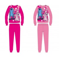 Disney Stitch pamut flanel gyerek pizsama - pink - 122