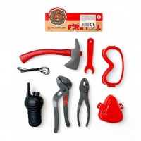 Tűzoltó szerszám klt., 18x30 cm zacsk.