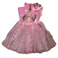 Unicornis jelmez szett , rózsaszín