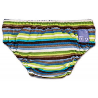 Úszópelenka Bambino Mio Brown Stripe méret S