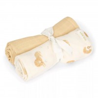 Little Dutch muszlin textilpelenka 70x70 cm 2 db - Safari Leo Little Dutch muszlin textilpelenka 70x70 cm 2 db - Safari Leo