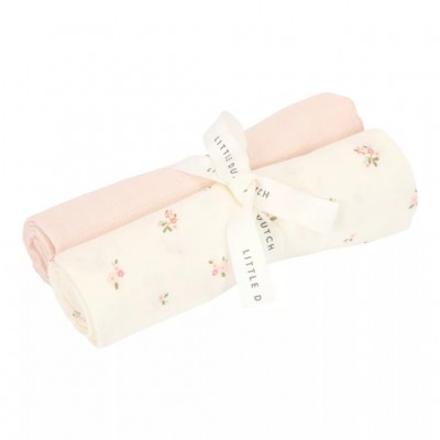 Little Dutch muszlin textilpelenka 70x70 cm 2 db Fairy Blossom & Blossom