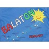 Rövid ujjú baba body Balaton felirattal