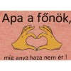 Apa a főnök feliratos ujjatlan baba body púder