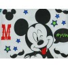 Rövid ujjú baba body bajszos Mickey egér mintával zöld