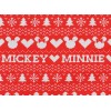 Disney Mickey és Minnie sormintás Mikulás csizma-ajándék zsák piros Karácsony