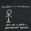 Apák napi kreatív póló ajándék festékkel