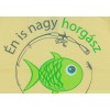 Én is nagy horgász leszek feliratos ujjatlan napozó Én is nagy horgász leszek feliratos ujjatlan napozó