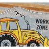 Work Zone munkagépes hosszú ujjú plüss rugdalózó