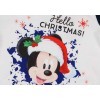 Hosszú ujjú karácsonyi rugdalózó Mickey egér mintával