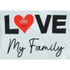 Love my family feliratos rövid ujjú baba body fehér Love my family feliratos rövid ujjú baba body fehér