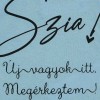 Rövid ujjú feliratos baba body kék