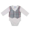 Mellényes hosszú ujjú baba body