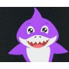 Rövid ujjú női póló cápás mintával Mommy shark felirattal
